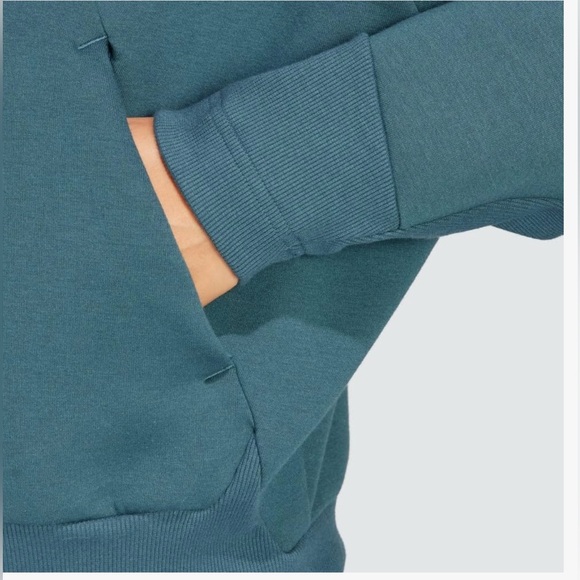 Adidas Women's Z.N.E. Full-Zip Hoodie zip up color :arctic night size X2 NWT - Picture 4 of 5